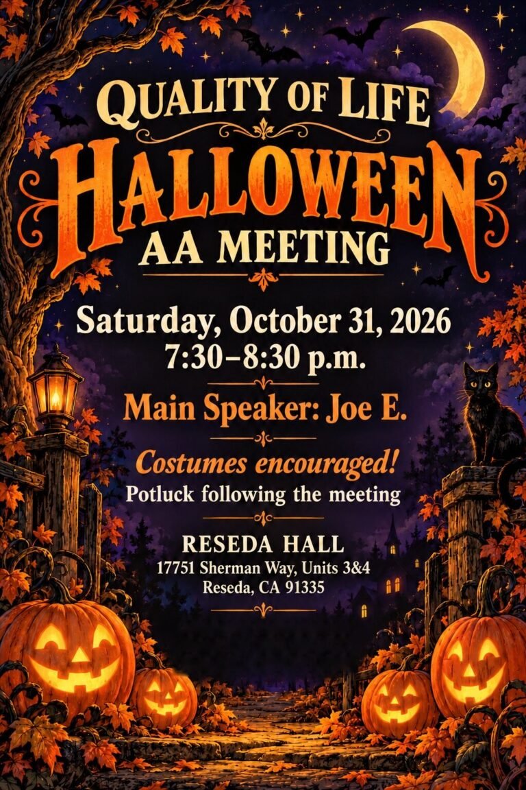 Flyer: Halloween Speaker Meeting & Party